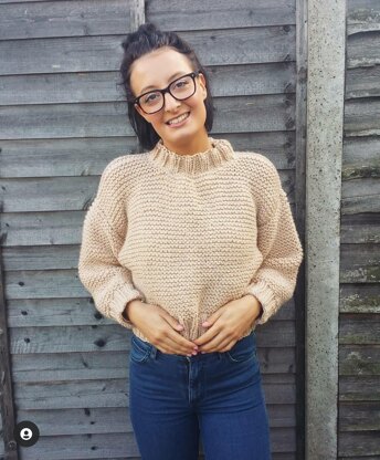 Super simple garter sweater
