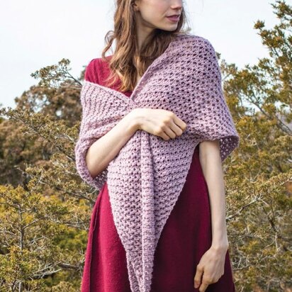 Trout Lily Shawl in Berroco Tuscan Tweed - 380-4 - Downloadable PDF