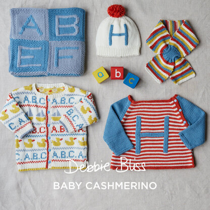 ABC Layette Set -  Knitting Patterns for Babies in Debbie Bliss Baby Cashmerino