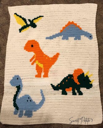 Dinosaur Baby Blanket