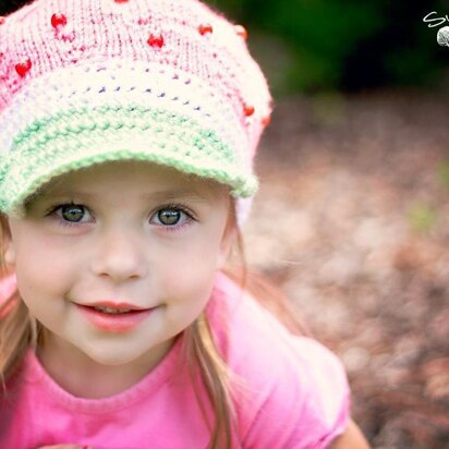 Strawberry Shortcake Hat - knitting pattern