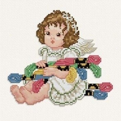 Ellen Maurer-Stroh Stitching Angel with Floss - EMA003 -  Leaflet
