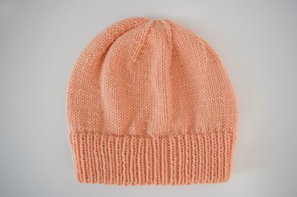 Ribbed Double Brim Knit Hat