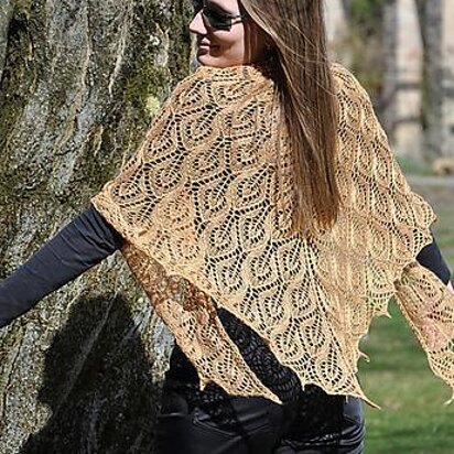 Meandering Rib Scarf in Lion Brand Fishermen's Wool - 70809AD