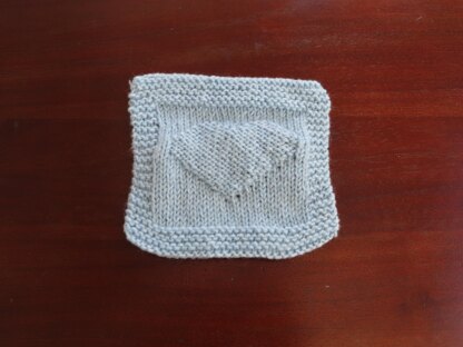 Heart Blanket Square with border