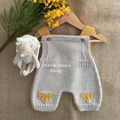 Strawberry Overalls knitting Pattern