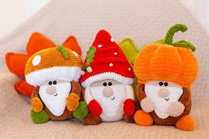 Autumn Gnomes set of 3
