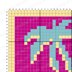 C2C Miami Vice Square Cushion Neon Lights Pillow Crochet Pattern