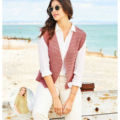 Top and Waistcoat in Rico Fashion Cotton Metallise - 1004 - Downloadable PDF