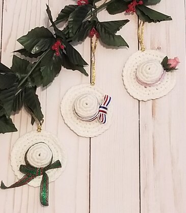 Suffragette hat ornaments