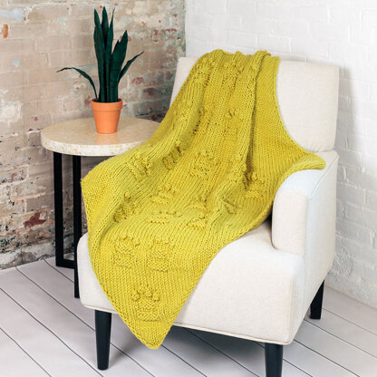 #1395 Star Ruby - Blanket Knitting Pattern for Home in Valley Yarns Superwash Super Bulky