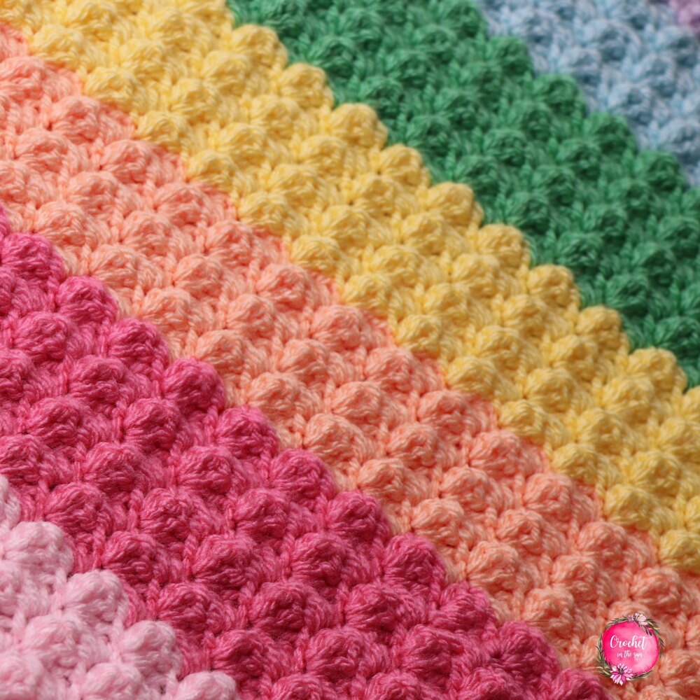 Rainbow Blanket Crochet Kit Perfect Gift for Crafty Beginners 