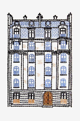 DMC Parisian Apartment Embroidery Pattern - PAT1386 - Downloadable PDF