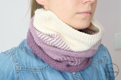 Ombre Moss Stitch Cowl