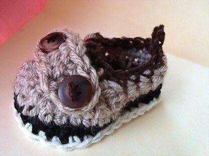 457 CROCHET BABY LOAFER SHOE BOOTIES