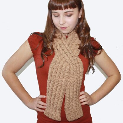 Classic Cables Scarf Set