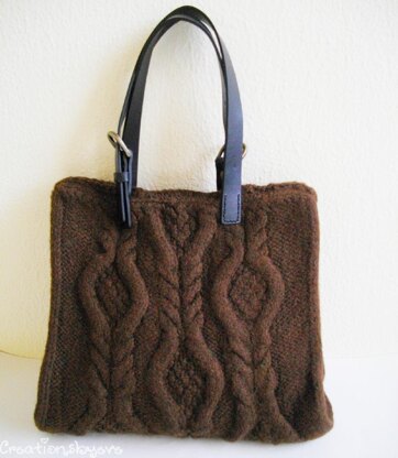 Brown cabled bag