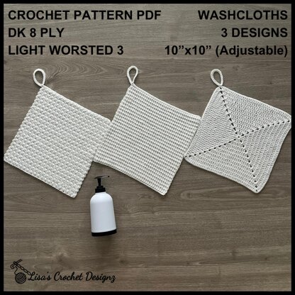 Snowy Washcloths