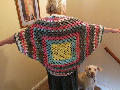 Continuous Granny Square Shrug