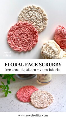 Floral Face Scrubby