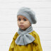 Celestia Beret & Cravat - Knitting Pattern for Babies in Debbie Bliss Luna