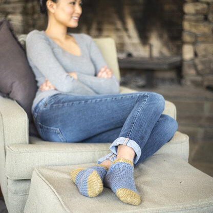 Hartland Slipper Socks in Berroco Ultra Wool - Portfolio4 - Downloadable PDF