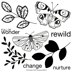Colorado Craft Company Clear Stamps 6"X6" - Blissful Butterflies-Big & Bold