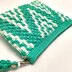 Geometric Pouch with Wristlet