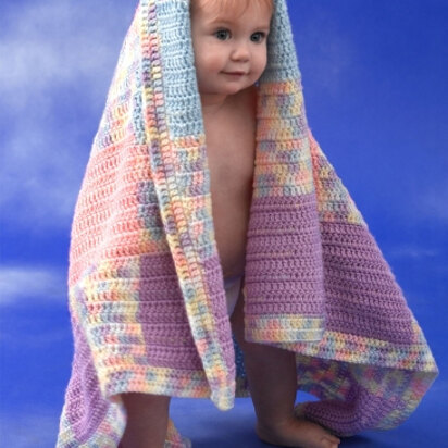 Patchwork Plaid Baby Blanket in Caron Simply Soft & Simply Soft Ombre - Downloadable PDF