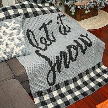 Let It Snow Blanket & Pillow