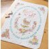 Bucilla Stamped Crib Cover Cross Stitch Kit 34in x 43in - Sweet Baby