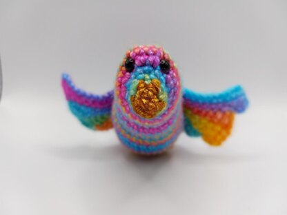 Rainbow Bird Amigurumi