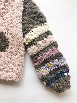 Big Love Sweater in Knit Collage Spun Cloud - Downloadable PDF