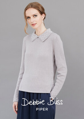 Bibi Jumper - Knitting Pattern For Women in Debbie Bliss Piper