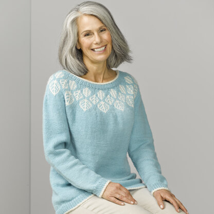 920 Amaranth - Jumper Knitting Pattern for Women in Valley Yarns Northfield