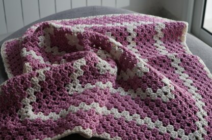 Granny square baby blanket