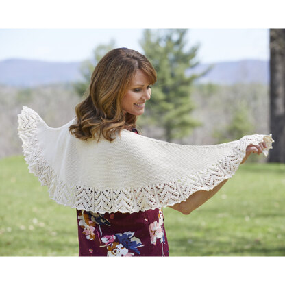 White discount crochet shawl