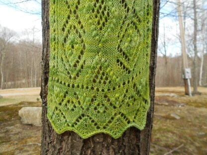 Estonian Diamonds Lace Scarf