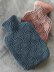 Brynne Hot Water Bottle Cover (Brioche knitting)