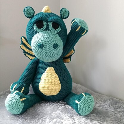 Crochet Amigurumi Snuff the Baby Dragon