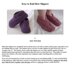 Easy to Knit Bow Slippers