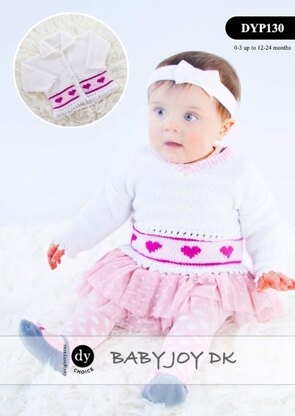 Cardigan & V-Neck Sweater in DY Choice Baby Joy DK - DYP130