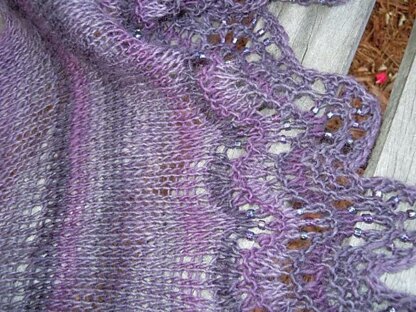 Intrigued with Beads Shawl