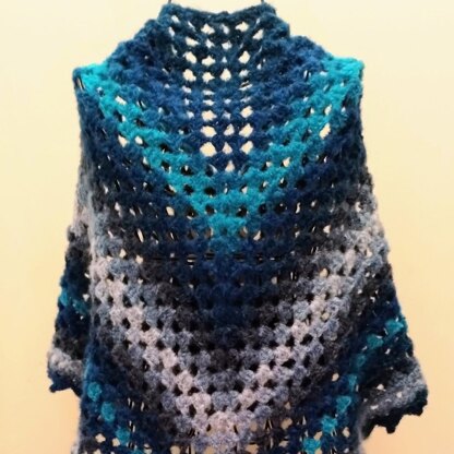 Crosshell Granny Shawl