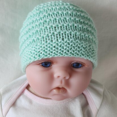 Tuscany - Baby’s 8ply ridge stitch beanie