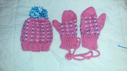 Toque and mitts for Sheila Jeanne