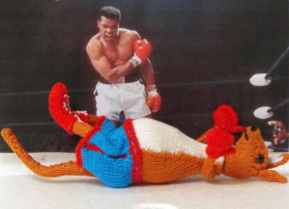 BOBBY THE BOXING KANGAROO TOY KNITTING PATTERN