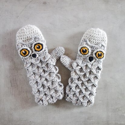 002-Owl mittens