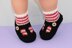 Baby Stripe Sock and T Bar Sandal Booties