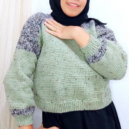 Wanderung Pullover: Tunisian Crochet